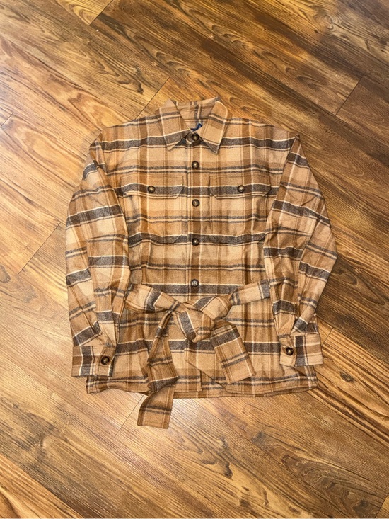 Polo Ralph Lauren Tops - Polo Ralph Lauren Plaid Belted Wool-Blend Twill Button-Down Shirt
